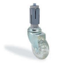 1725 HCB Soketli döner castor, pvc